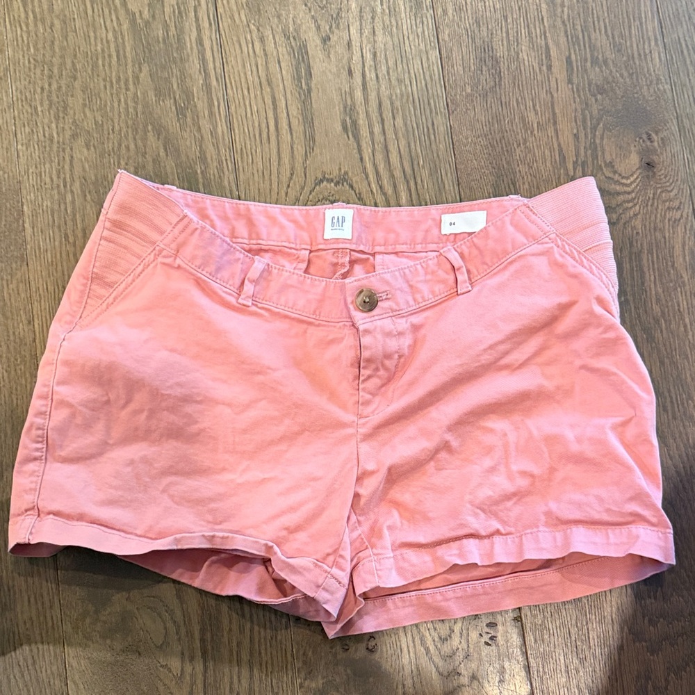 GAP Women's Blush Maternity Side Panel Shorts